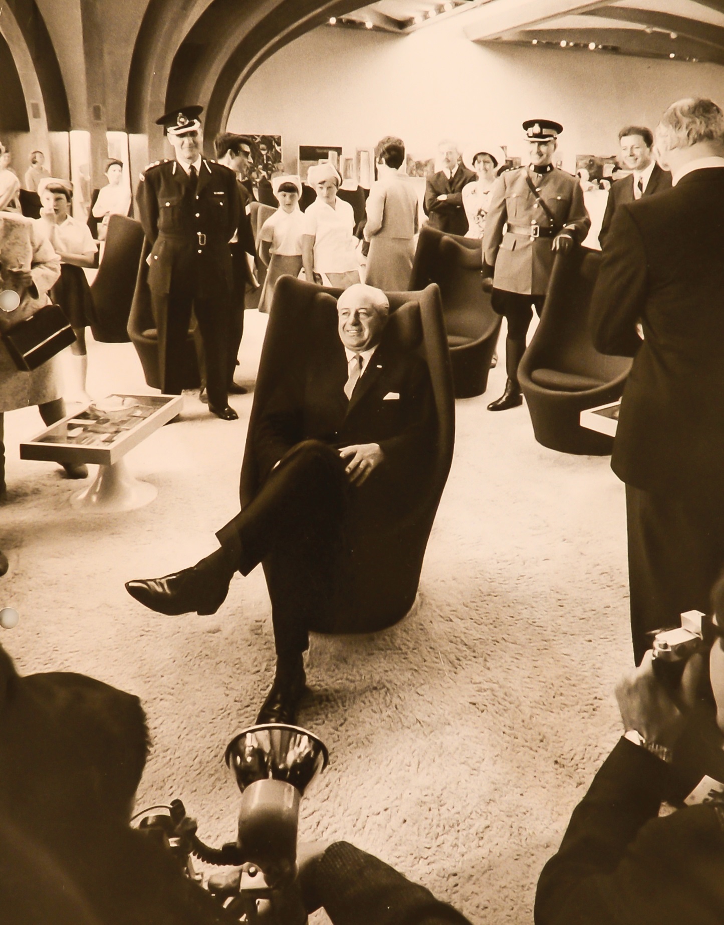 Harrold Hold opening the Australian pavilion at Expo